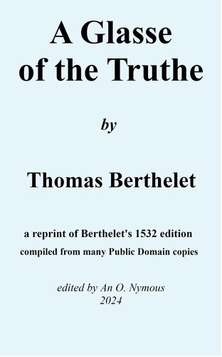 A Glasse of the Truthe