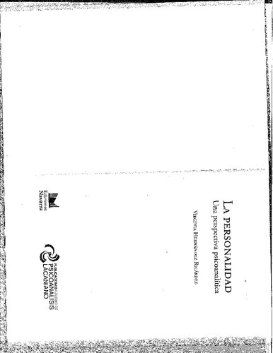 La personalidad. Una perspectiva psicoanalítica