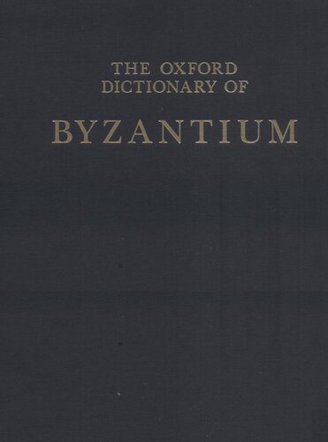 The Oxford Dictionary of Byzantium
