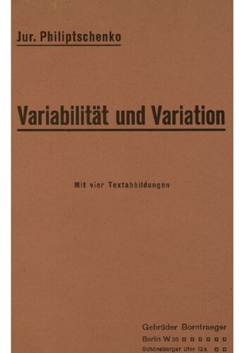 Variabilität und Variation