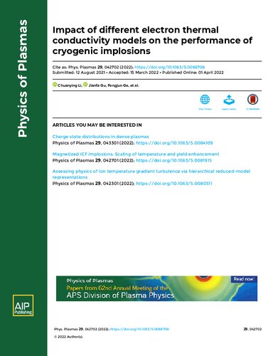 Impact of different electron thermal conductivity models on the performance of cryogenic implosions