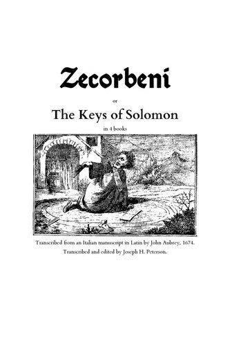 Zecorbeni or The Keys of Solomon