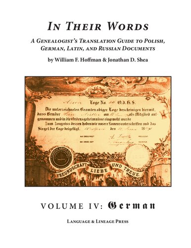 In their words : a genealogist's translation guide to Polish, German, Latin, and Russian documents