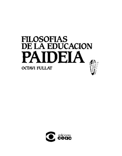 Filosofías de la educación. Paideia