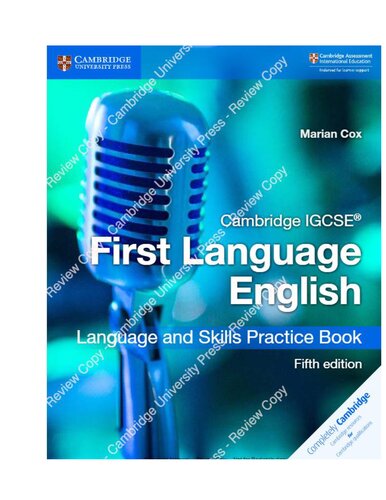 Cambridge IGCSE® First Language English Language and Skills Practice Book (Cambridge International IGCSE)