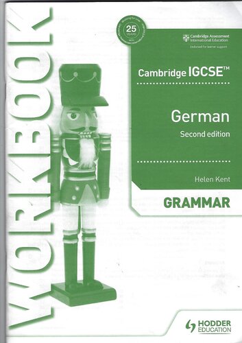 Cambridge IGCSE™ German Grammar Workbook Second Edition: Hodder Education Group