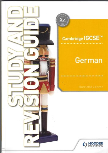 Cambridge IGCSE™ German Study and Revision Guide: Hodder Education Group