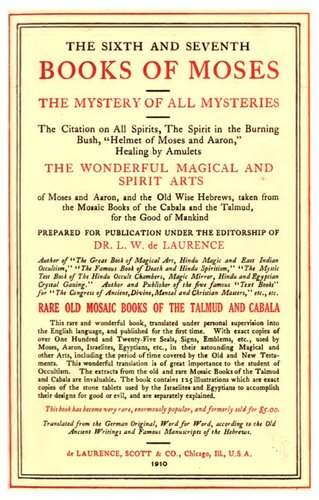 The Sixth and Seventh Books of Moses