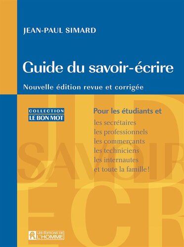 Guide du savoir-écrire