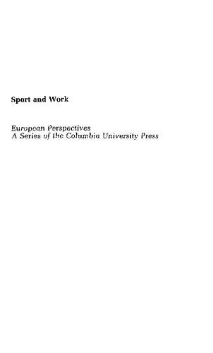 Sport and Work
