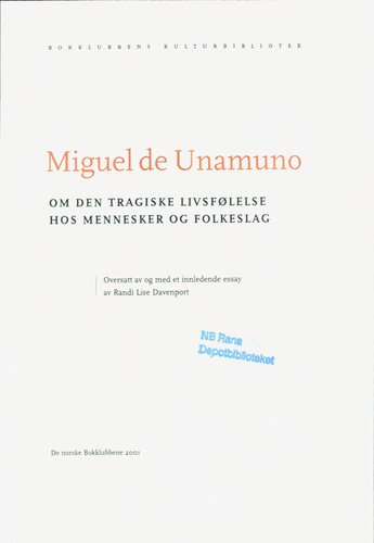 Om den tragiske livsfølelse hos mennesker og folkeslag