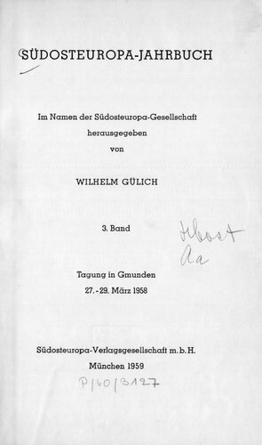 Südosteuropa-Jahrbuch