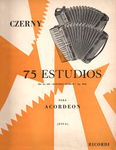 75 estudios para acordeón a piano