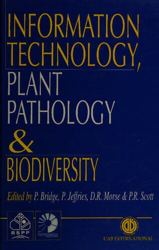 Information technology, plant pathology & biodiversity