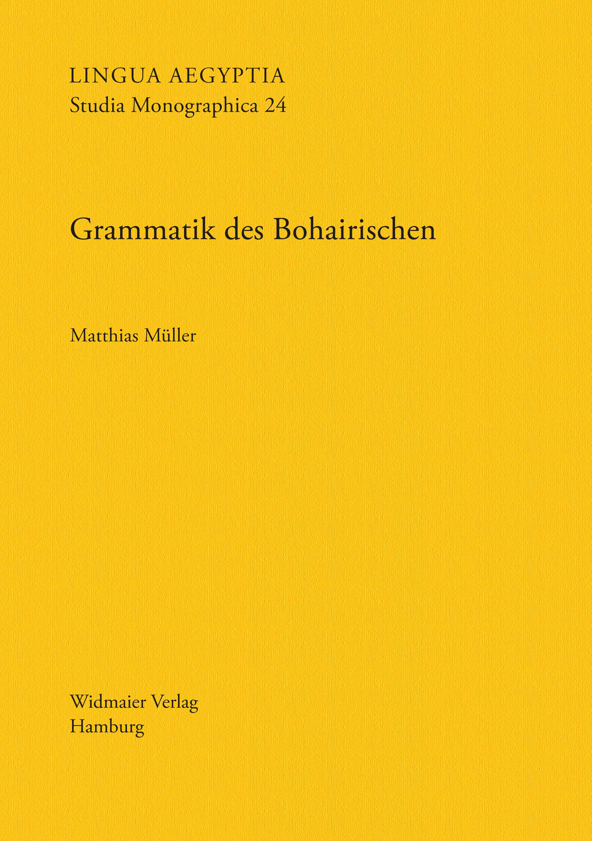 Grammatik des Bohairischen