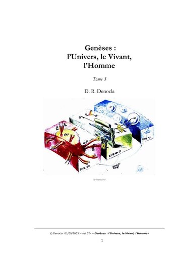 Genèses: L'univers, le vivant, l'homme, tome 3