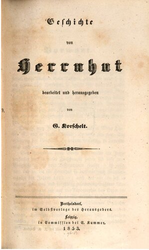 Geschichte von Herrnhut