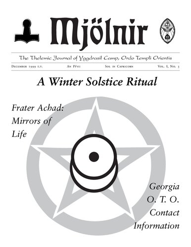 Mjölnir: The Thelemic Journal of Yggdrasil Camp, Ordo Templi Orientis: Vol. 1, No. 3