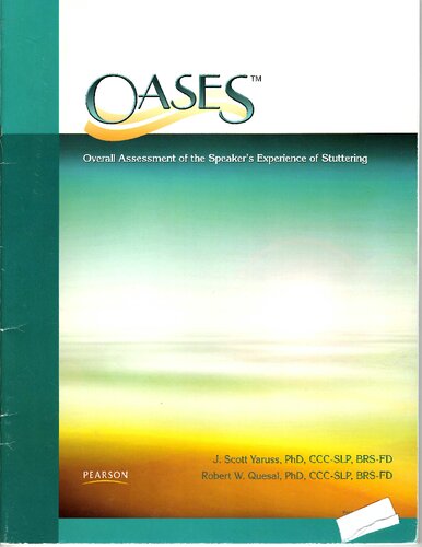 OASES: Overall Assessment of the Speaker's Experience of Stuttering (manual and response form)