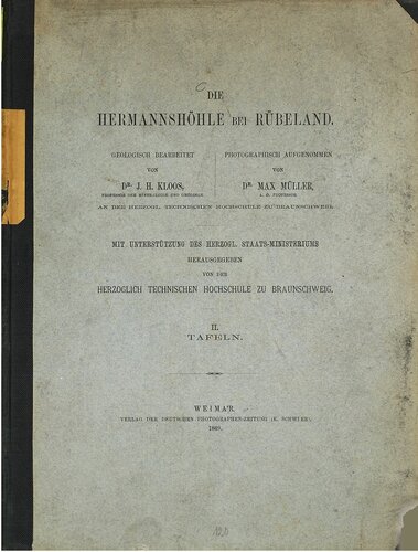 Die Hermannshöhle bei Rübeland / Tafeln