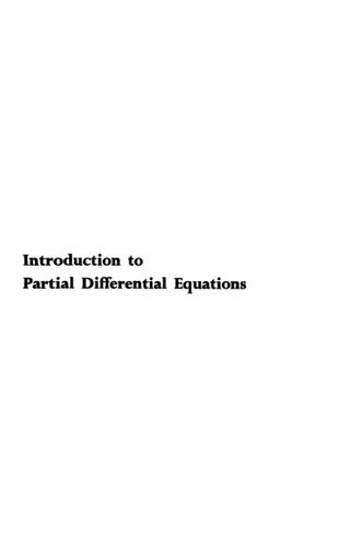 Introduction to partial differential equations