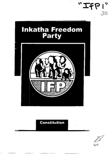Inkatha Freedom Party IFP Constitution
