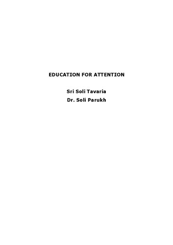 EDUCATION FOR ATTENTION