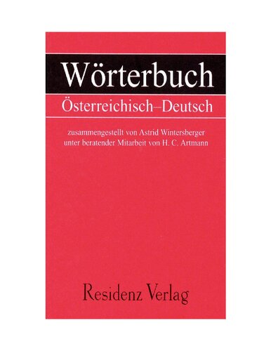 Wörterbuch Österreichisch-Deutsch