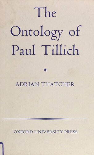 The ontology of Paul Tillich