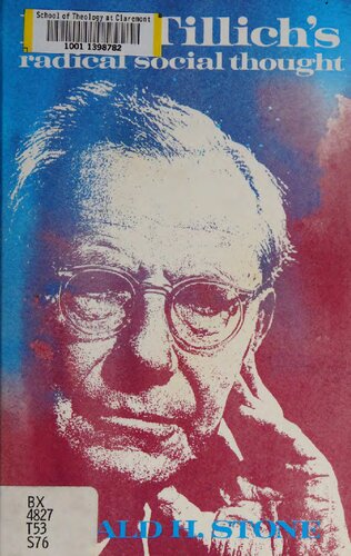 Paul Tillich's radical social thought