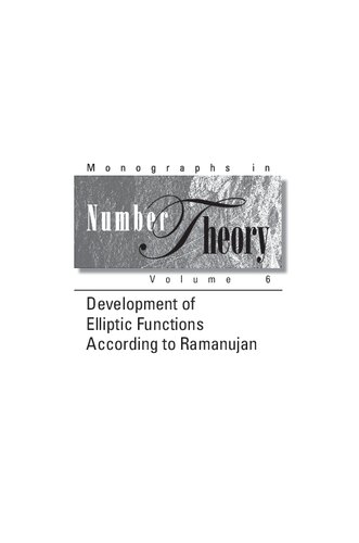 Development of Elliptic Functions According to Ramanujan