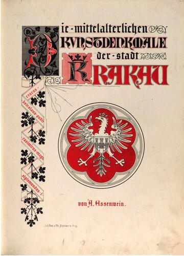 Die mittelalterlichen Kunstdenkmale der Stadt Krakau