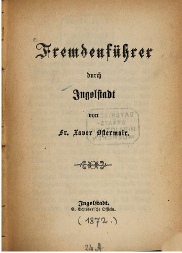 Fremdenführer durch Ingolstadt