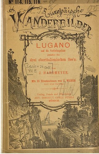 Lugano und die Verbindungslinie zwischen den drei oberitalienischen Seen