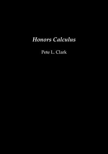 Honors Calculus
