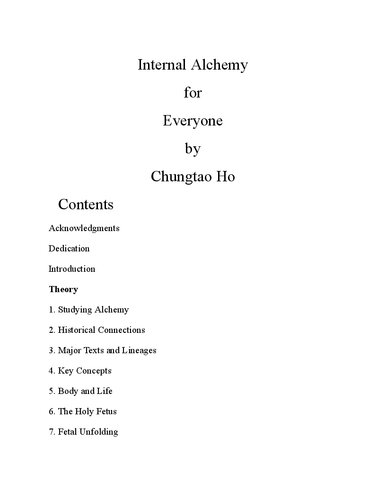 Internal alchemy for everyone