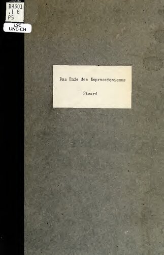 Das Ende der Impressionismus