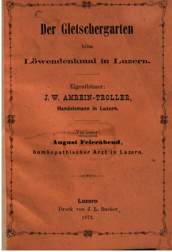 Der Gletschergarten beim Löwendenkmal in Luzern