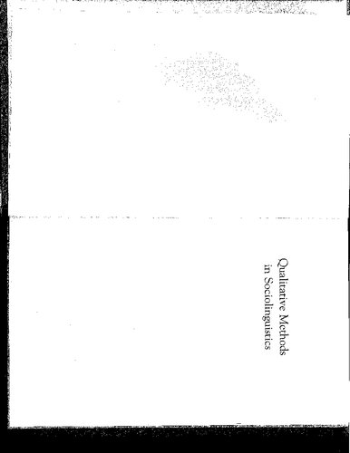 Qualitative Methods in Sociolinguistics