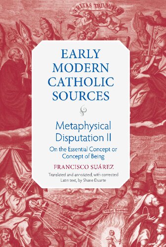 Metaphysical Disputation II: On the Essential Concept or Concept of Being