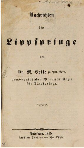 Nachrichten über Lippspringe