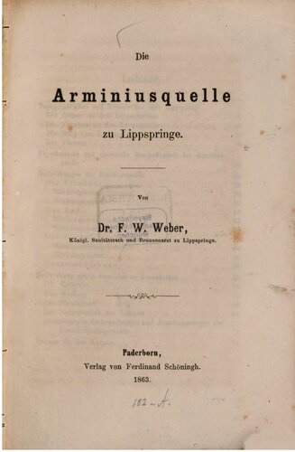 Die Arminiusquelle zu Lippspringe