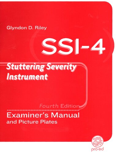 SSI-4: Stuttering Severity Instrument - Fourth Edition
