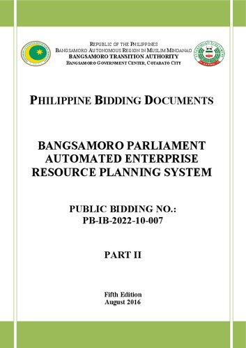 Bangsamoro Parliament automated enterprise resource planning system