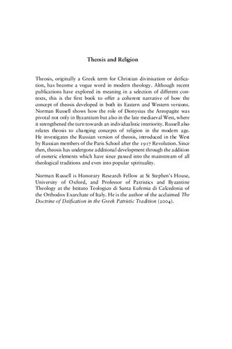 Theosis and Religion (Cambridge Studies in Religion, Philosophy, and Society)