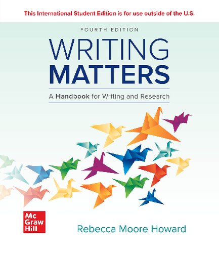 Writing Matters: A Handbook for Writing and Research