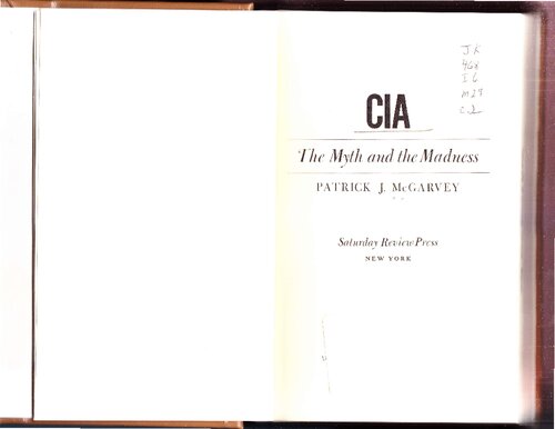 CIA: The Myth and the Madness