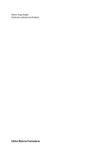 Kritik des reaktionären Denkens