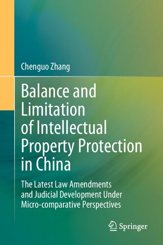 Balance and Limitation of Intellectual Property Protection in China: The Latest Law Amendments and Judicial Development Under Micro-comparative Perspectives