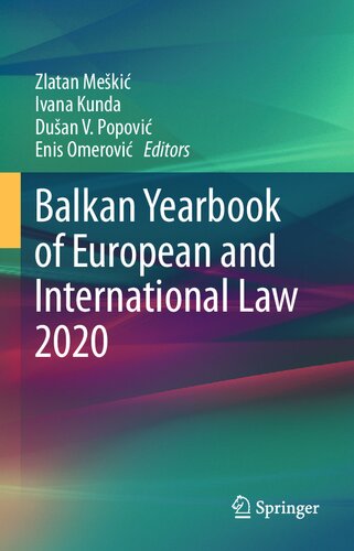 Balkan Yearbook of European and International Law 2020